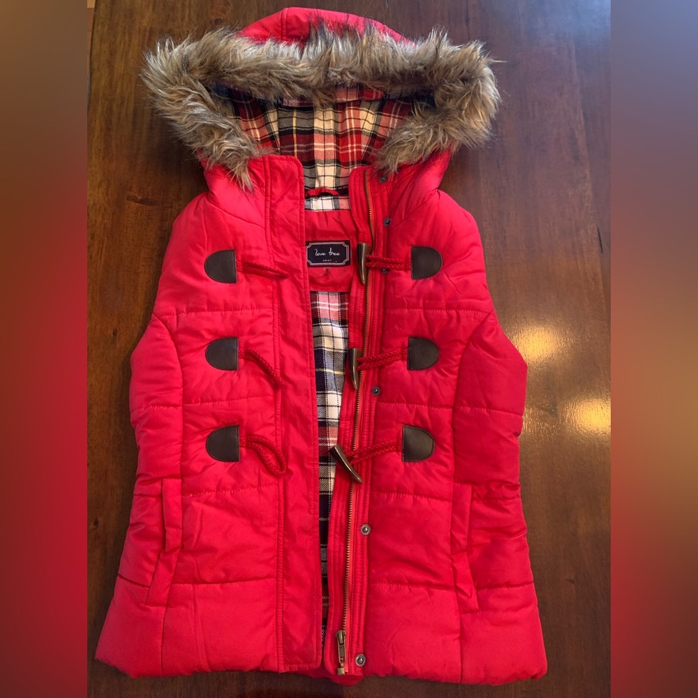 Red Puffer vest